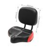 Backrest Saddle Bike Seat with Backrest, Comfort Bike Seats for Men & Women, 11.5" x 9.5" Universal Bicycle Tricycle Saddle Seat with Back Support, Faux Leather Foam Cycling Seat Cushion (Black Red) view 4