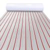 KXKZREN Boat Flooring EVA Foam Decking Sheet Faux Teak Marine Mat Non-Slip Boat Carpet Self-Adhesive Flooring for Jon Boats Motorboat RV Yacht Kayak Swim Platform 44 x 94.5 inch,28.93 sq.ft view 1