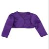 Baby Girl Long Sleeves Communion Christening Baptism Purple Bolero Flower Girl Formal Wedding Cardigan Jacket Age 18-24 Months view 1