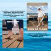 KXKZREN Boat Flooring EVA Foam Decking Sheet Faux Teak Marine Mat Non-Slip Boat Carpet Self-Adhesive Flooring for Jon Boats Motorboat RV Yacht Kayak Swim Platform 44 x 94.5 inch,28.93 sq.ft view 4