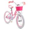RoyalBaby Girls Bike with Training Wheels and KickstandStargirl Kids Bicycle 18 Inch Toddlers to Big Kids 5-8 Years, Star Pink view 1