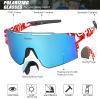 ALSUZYIOT Polarized Sunglasses for Women Men, UV400 Cycling Goggles Baseball Running Fishing Outdoor Windproof Eyewear view 3