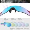 ALSUZYIOT Polarized Sunglasses for Women Men, UV400 Cycling Goggles Baseball Running Fishing Outdoor Windproof Eyewear view 4