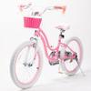 RoyalBaby Girls Bike with Training Wheels and Dual HandbrakeStargirl Kids Bicycle 20 Inch Toddlers to Big Kids 7-13 Years, Star Pink view 2