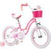 RoyalBaby Girls Bike with Training Wheels and KickstandStargirl Kids Bicycle 16 Inch Toddlers to Big Kids 4-7 Years, Star Pink view 1
