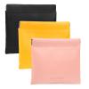 3 Pieces Mini Leather Squeeze Coins Purse Pouch Waterproof Pocket Kiss Lock Wallet for Women Travel Storage bag for Headphones Jewelry (3 Colors, 4.7x4.5") view 1
