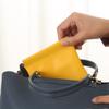 3 Pieces Mini Leather Squeeze Coins Purse Pouch Waterproof Pocket Kiss Lock Wallet for Women Travel Storage bag for Headphones Jewelry (3 Colors, 4.7x4.5") view 4