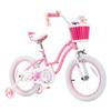 RoyalBaby Girls Bike with Training WheelsStargirl Kids Bicycle 14 Inch Toddlers to Big Kids 3-5 Years, Star Pink view 1