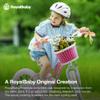 RoyalBaby Girls Bike with Training WheelsStargirl Kids Bicycle 14 Inch Toddlers to Big Kids 3-5 Years, Star Pink view 2