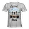 Kids Personalized Individual Style Design Short Sleeve Premium T-Shirts Tees Top - Sport Grey - L - Your Own Design and Text view 1