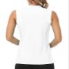 JINSHI White Golf Shirt Womens Dry Fit Pickleball Shirts Women Loose Fit Golf Tshirts Golf Clothes White Large view 4