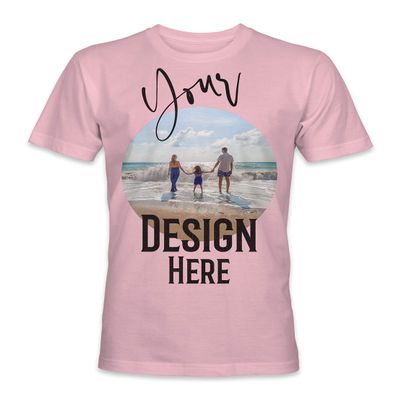 Kids Personalized Individual Style Design Short Sleeve Premium T-Shirts Tees Top - Pink Shadow Rose - XXL - Your Own Design and Text