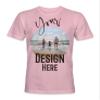 Kids Personalized Individual Style Design Short Sleeve Premium T-Shirts Tees Top - Pink Shadow Rose - XXL - Your Own Design and Text view 1