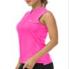 JINSHI Tennis Shirts for Women with Zipper Quick Dry Tennis Tops for Women Athletic Shirts Summer Sports Athletic Tops Red Small view 2
