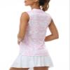JINSHI Pink Golf Shirts for Women with Collarless Pickleball Shirts Golf Clothes Breathable Bowling Pink XX-Large view 2
