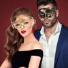 Coddsmz Couple Masquerade Mask Set Venetian Party Mardi Gras Halloween Costume Fancy Dress Mask for Women Men view 4