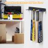 JBCLUB Baseball Bat Rack, 14 Bats Display Rack, Metal Bat Hanger, Bat Holder for Dugout Fence Garage, Black view 3