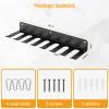 JBCLUB Baseball Bat Rack, 14 Bats Display Rack, Metal Bat Hanger, Bat Holder for Dugout Fence Garage, Black view 4