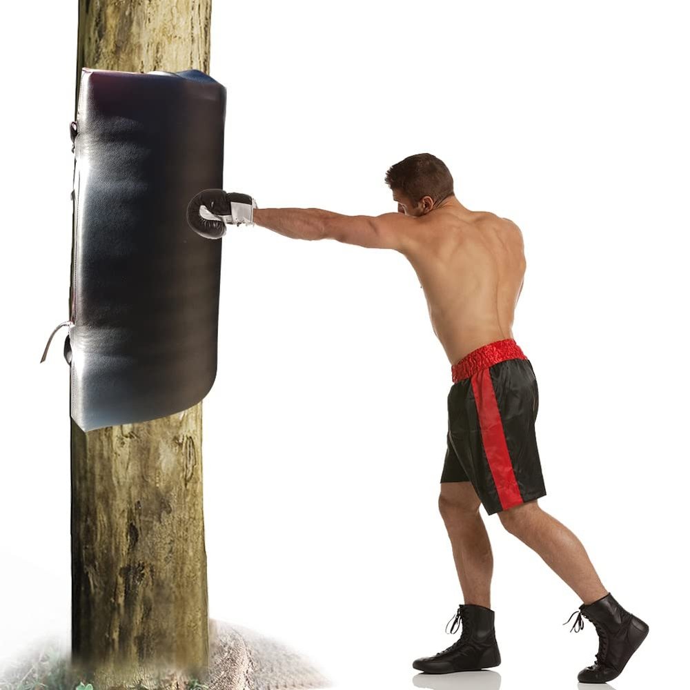 DYK&NX Wall Mounted Wing Chun Dummy, Kung Fu Wall Bag Kick Boxing Striking Punch Bag, Portable Wing Chun Kung Fu Boxing Training, for Tree or Soft Object