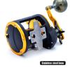 CAMEKOON Level Wind Star Drag Round Trolling Reel, Right Hand, Conventional Baitcasting Fishing Reel with Powerful Handle for Saltwater Big Game view 3