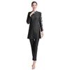 OBEEII Womens Muslim Swimsuits Full Coverage Long Sleeve Swimwear Burkini Hijab Bathing Suit Black02 3XL view 4