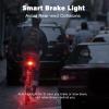 WSDCAM Smart Bike Tail Light Alarm Bike Brake Light Auto ON/Off Anti Theft Bike Alarm with Remote Waterproof Bicycle Alarm Rear Bike Light Bicycle Tail Light LED Rechargeable view 2