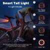 WSDCAM Smart Bike Tail Light Alarm Bike Brake Light Auto ON/Off Anti Theft Bike Alarm with Remote Waterproof Bicycle Alarm Rear Bike Light Bicycle Tail Light LED Rechargeable view 4