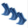 DANISH ENDURANCE Cycling Socks, Crew Length, Breathable, Cushioned, Biking Socks for Men & Women, 3 & 5-Pack, Blue, Medium view 1