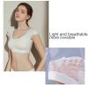 KEHUAN Women 2 in 1 Built-in Shoulder Pad Female Breathable Fitness Tops Push Up Bra Vest,White-Small view 4