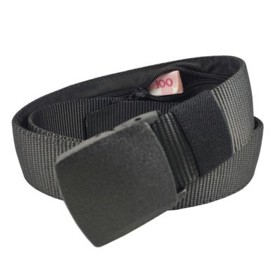 LIUTA Travel Security Money Belt Travel Security Belt with Hidden Money Pocket Cashsafe Anti-Theft Wallet Unisex Nylon Belt