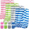 Sfee 4 Pack(8Pcs) Microfiber Travel Towel, Beach Towel Quick Dry Towel Camping Towel Super Absorbent Compact Lightweight Sports Towel Gym Towel Set for Beach, Gym, Hiking, Pool, Backpacking, Yoga view 1