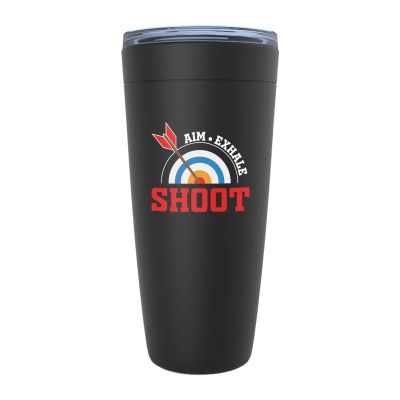 Archery Black Edition Viking Tumbler 20oz - Aim E Shot - Hobbies Play Athletics Powerful Shot Bow Hunt Dart Archer Coach Gymnasthics