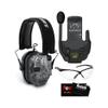 Walker's Razor Digital Ear Muffs (Raid Kryptek) Bundle with Walkie-Talkie and Sport Shooting Glasses (4 Items) view 1