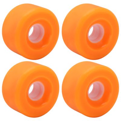 Skateboard Wheels, 4Pcs 70x42mm Skateboard Wheels 80A Longboard Cruiser Wheels Replacement Parts(Orange)