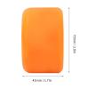 Skateboard Wheels, 4Pcs 70x42mm Skateboard Wheels 80A Longboard Cruiser Wheels Replacement Parts(Orange) view 2
