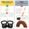 Baseball Glove Lace, 2 Pcs Authentic Cowhide Lace 79 Inch with 2 Glove Lacing Needle, Well Made and Easy to Use, Perfect Quick Repair Softball and Baseball Glove Repair Lacing Kit (Black) view 3