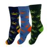 Kids Design 3 Pairs Crab Pattern Crew Socks view 3