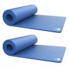 Set of 2 Foam Sleeping Mats for Camping  0.5-Inch Waterproof Sleep Pad Set with Carry Straps for Cots, Tents, or Sleepovers by Wakeman (Blue) view 1