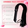 DERINODEM Riding Crop for Horses and Horse Whip Crop Set, Horse Crop 18" and Equestrian Whip 27" Black view 4