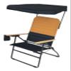 Camp & GO MaxShade Outdoor Oversized Heavy Duty Comfort Folding Camping Chair, Orange and Navy view 4