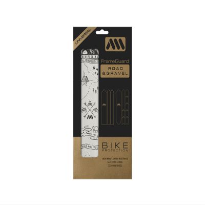 All Mountain Style AMS Frame Guard Gravel/Road - Protects Your Bike from Scratches and dings, Bikepacking Black, Universal