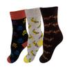 Kids Design 3 Pairs Multi Pattern Multi Colour Crew Socks view 3