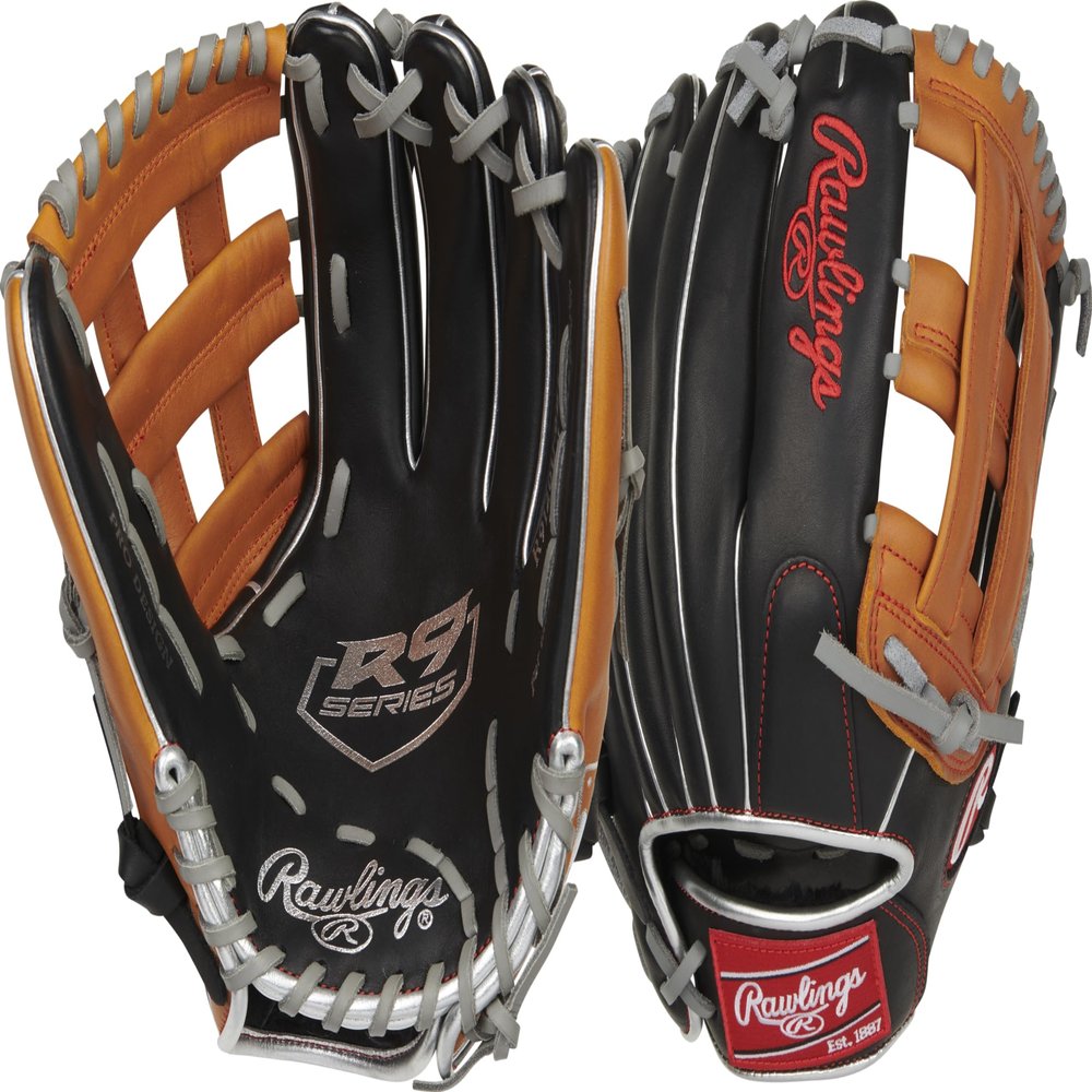 Rawlings | R9 CONTOUR Baseball Glove | 12" | Pro H-Web | Left Hand Throw