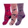 Kids Design 3 Pairs Fish Pattern Crew Socks view 3