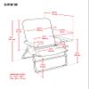 CAMP&GO Selkirk Outdoor Oversized Heavy Duty Comfort Folding Wooden Armrests Camping Chair, 28.9" W x 31.3" D x 40.7" H, Black and Charcoal (GR618-431-1) view 2