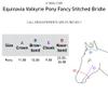 Equinavia Valkyrie Fancy Stitched Padded Pony Bridle with Hunter Style - Chocolate Brown - Pony view 2