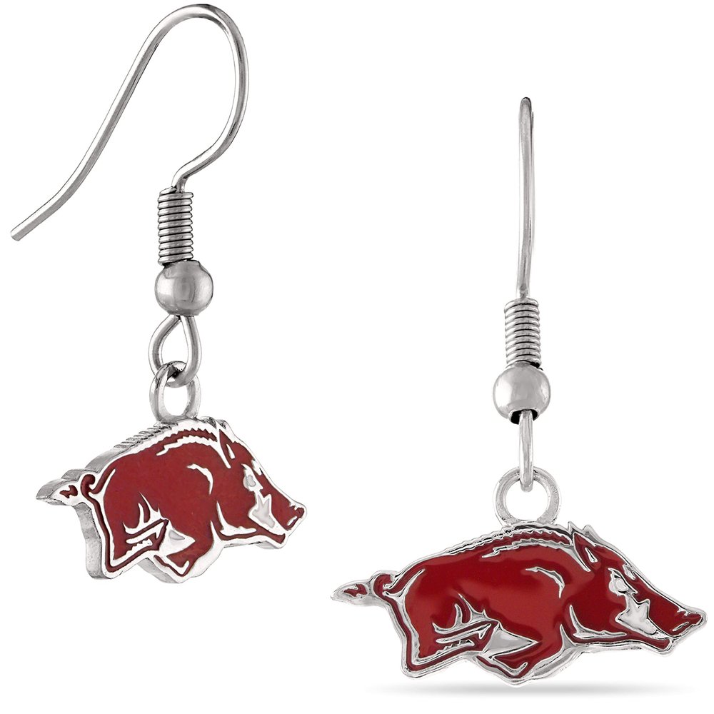 Stone Armory Earrings for University of Arkansas Jewelry Gifts for Women, Graduation Stainless Steel Skin-Friendly Arkansas Razorbacks dangle earrings