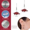 Stone Armory Earrings for University of Arkansas Jewelry Gifts for Women, Graduation  Stainless Steel Skin-Friendly Arkansas Razorbacks dangle earrings view 2