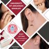 Stone Armory Earrings for University of Arkansas Jewelry Gifts for Women, Graduation  Stainless Steel Skin-Friendly Arkansas Razorbacks dangle earrings view 3