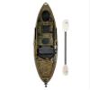 Brooklyn 11.5 Pro Single Sit-On-Top Fishing Kayak by BKC, Stable Hull, 550 lb Capacity, Rudder Steering, Dry Hatches, Rod Holders & Adjustable Seat view 1